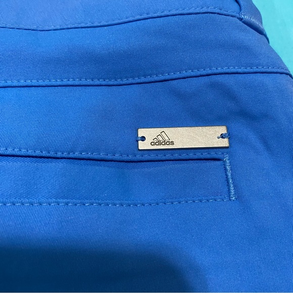 Adidas Stretchy Golf Blue Essentials 7" Flat Front Shorts Women's 12 Athletic - Picture 11 of 13